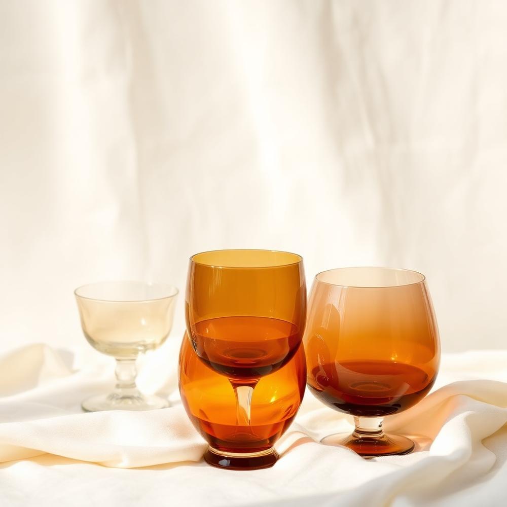 Amber Coupe Glassware (24)